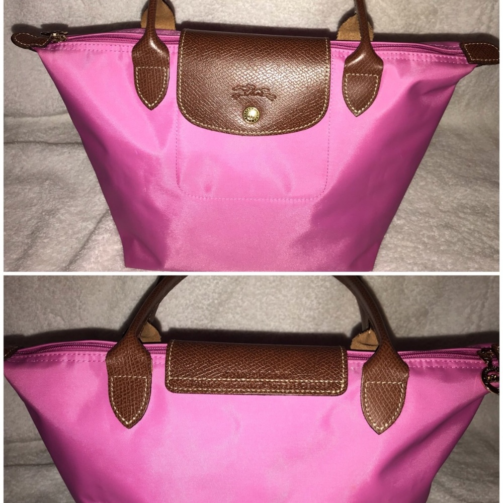 Longchamp Small Le Pliage Pink Tote